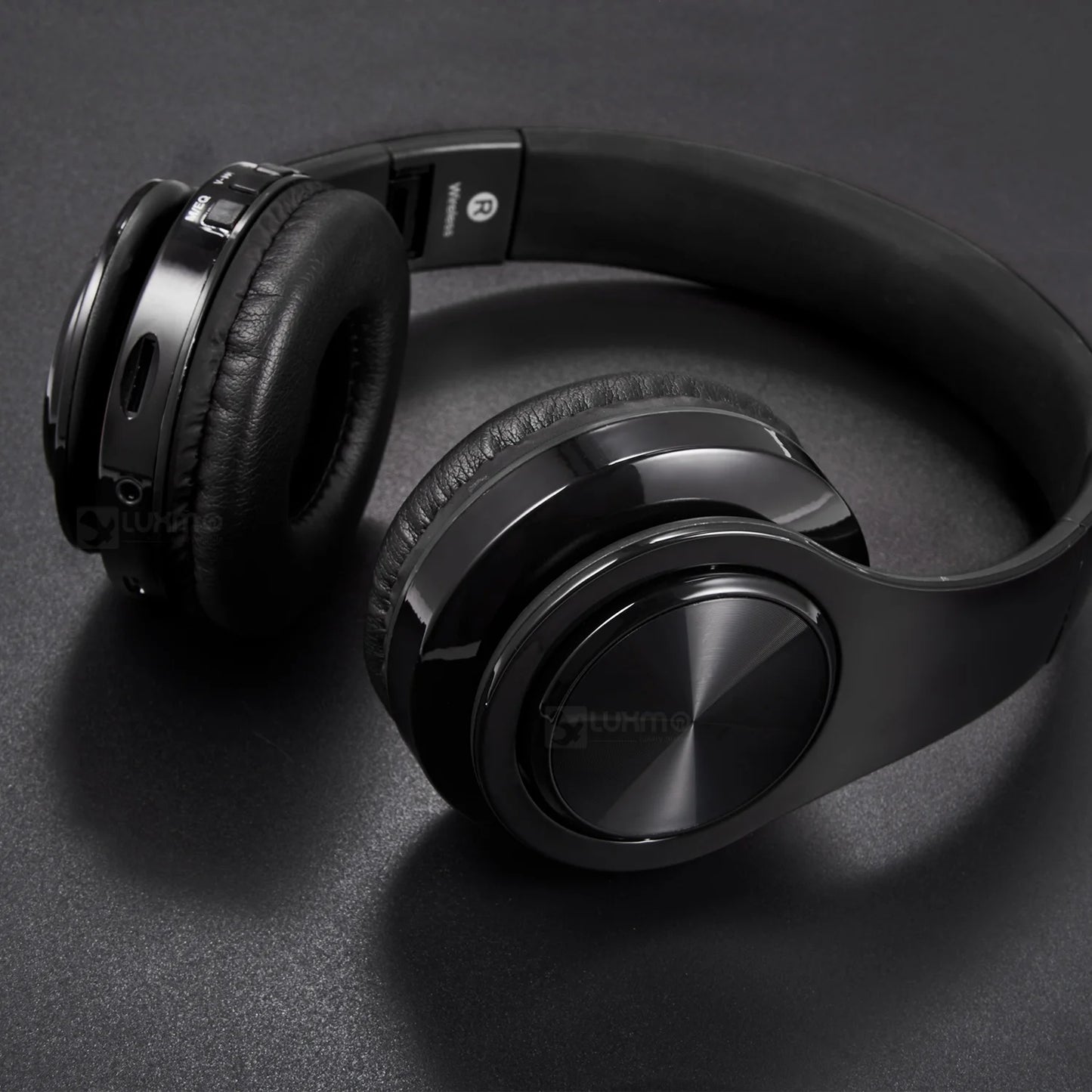 Bluetooth Headphones over Ear, LUXMO Wireless Noise Cancelling Headphones Foldable Stereo Headset with Mic, Rechargeable Headphones Handsfree Headphones for PC, Laptops and Smartphones